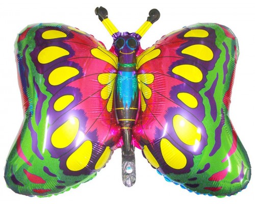 Фольгована кулька (фігура) Flexmetal Метелик зелений