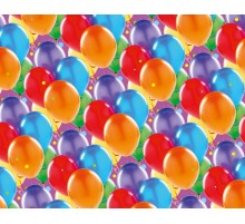 Пакувальний папір (5 листів) "Різнокольорові повітряні кульки" (70*100 см)