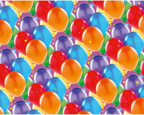 Пакувальний папір (5 листів) "Різнокольорові повітряні кульки" (70*100 см)