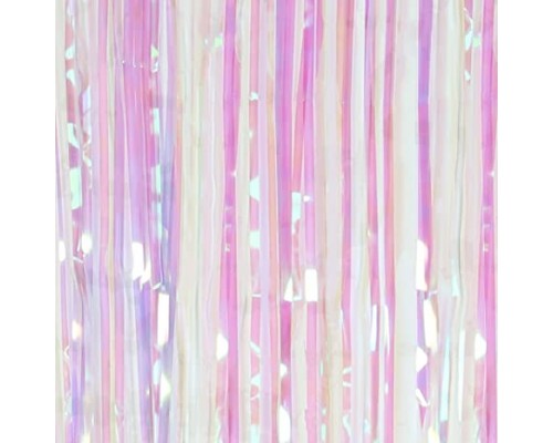 Декоративна шторка для фотозони - перламутрова з рожевим відблиском 1м*2м