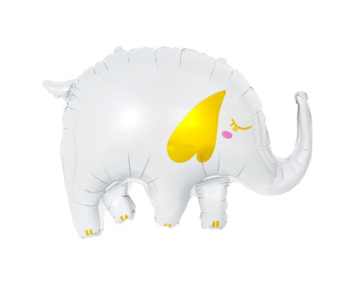 Фольгована кулька (фігура) Китай Слон білий з золотими вухами