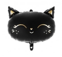 Фольгована кулька (фігура) Китай Голова Кішки чорна 35 см.*48 см.