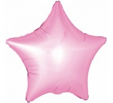 Шар Flexmetal Звезда нежно-розовая сатин 18'