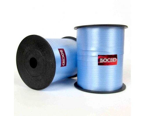 Лента-тесьма для шаров "Боско" - голубая 0.5 см (225 м)