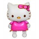 Фольгированная фигура Китай «Hello Kitty в малиновом»70см*114см
