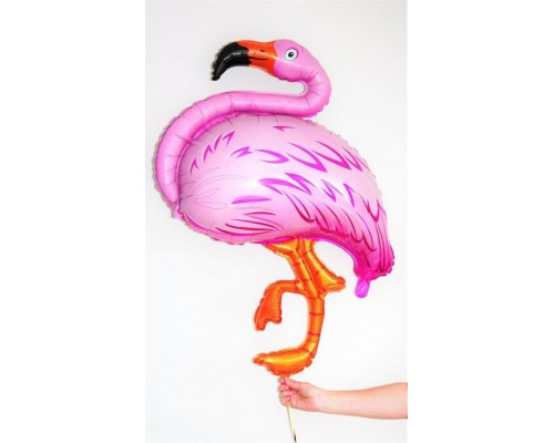 Фольгированный шар фигура Flexmetal «Фламинго» 130 см