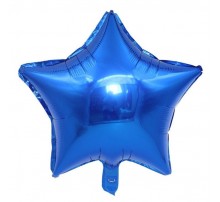 Фолльгированный шар Звезда Китай - «Синий» 18'
