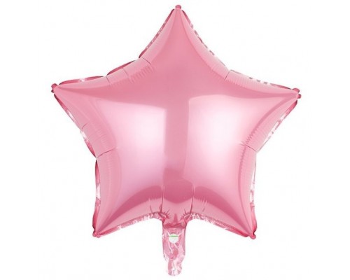 Фолльгированный шар Звезда Китай - «Розовый» 18'
