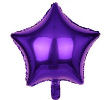Фолльгированный шар Звезда Китай - «Фиолетовый» 18'