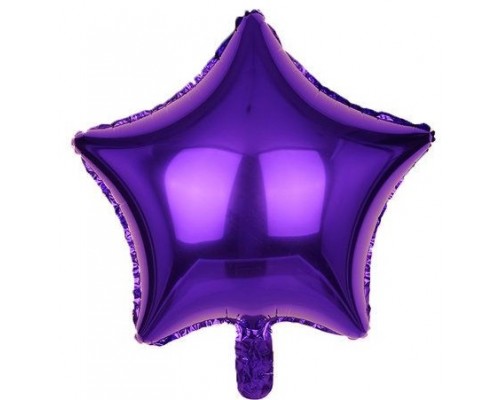 Фолльгированный шар Звезда Китай - «Фиолетовый» 18'
