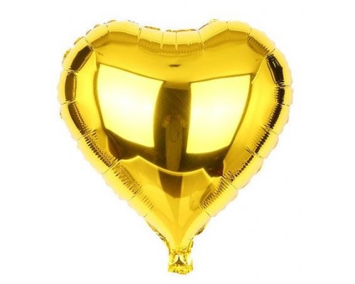 Фолльгированный шар Сердце Китай - «Золото» 18'