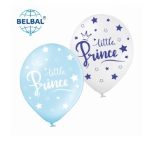 Латексный Шар Sharoff (Belbal) «Little Prince. Короны, звездочки» 12` (25 шт.)