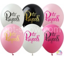 Латексна кулька Арт-SHOW Princess корона пастель 12' (1 ст.)