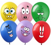 Латексна кулька Арт-SHOW "Губка Боб" 12' (1 ст. 5 кольорів)