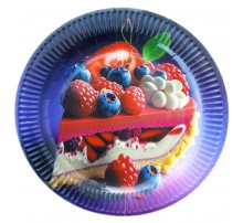 Тарілка велика «Тортик з ягодами»