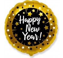 Фольгована кулька (круг) Flexmetal Happy New Year 18"